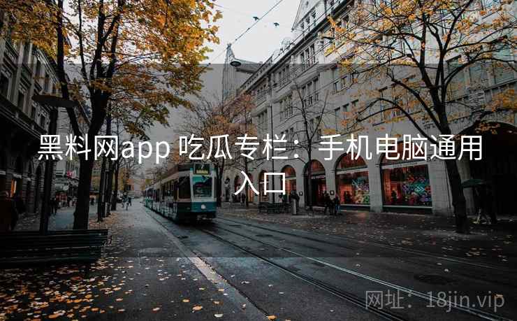 黑料网app 吃瓜专栏：手机电脑通用入口