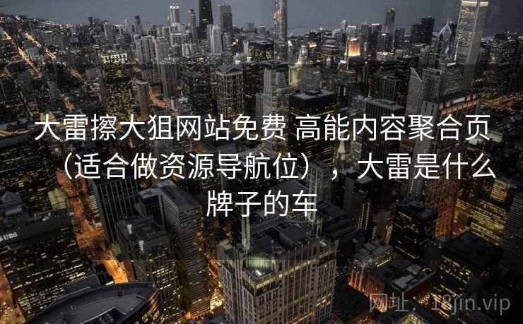 大雷擦大狙网站免费 高能内容聚合页（适合做资源导航位），大雷是什么牌子的车