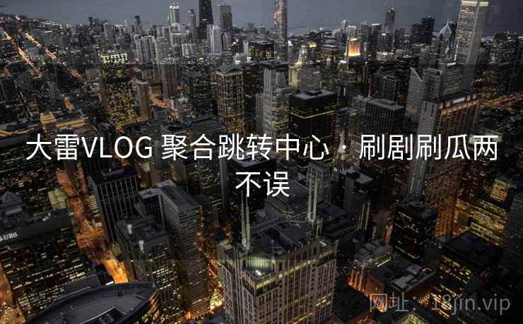 大雷VLOG 聚合跳转中心 · 刷剧刷瓜两不误