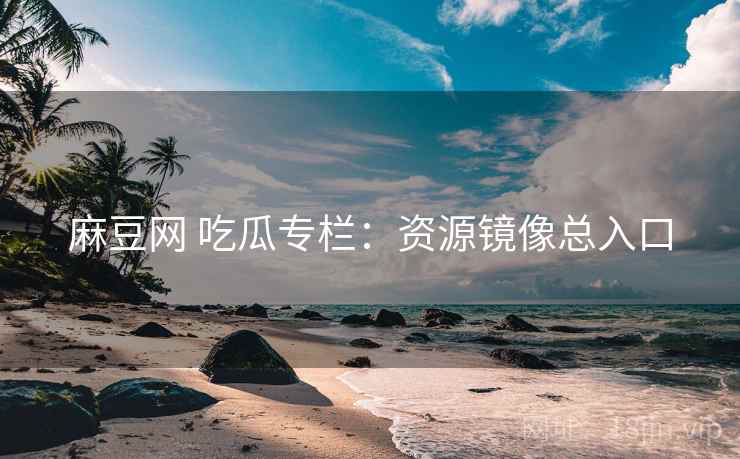 麻豆网 吃瓜专栏：资源镜像总入口