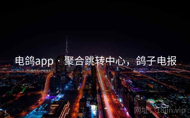 电鸽app · 聚合跳转中心，鸽子电报